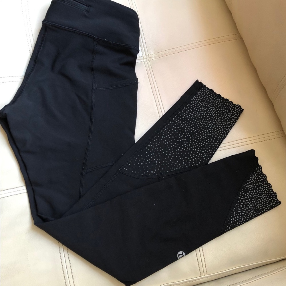 EUC Lululemon Black Tight Stuff Leggings Sz 4